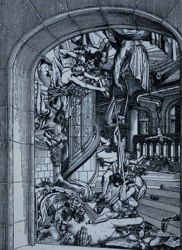 Wendeltreppe, 1985, Radierung 36 x 27 cm