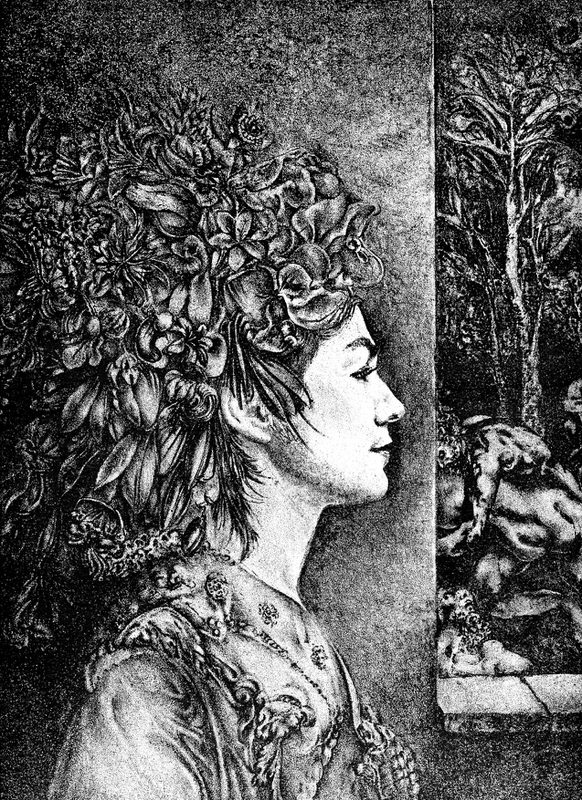 La Belle Heaulmière aus der Serie Annäherung an Villon, 1986, 27 x 32 cm