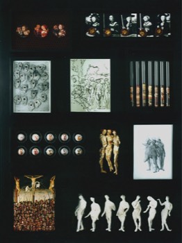  Variationen zu Bildern v. L.Cranach, 2003, Wandobjekt, 87 x 66 cm 
