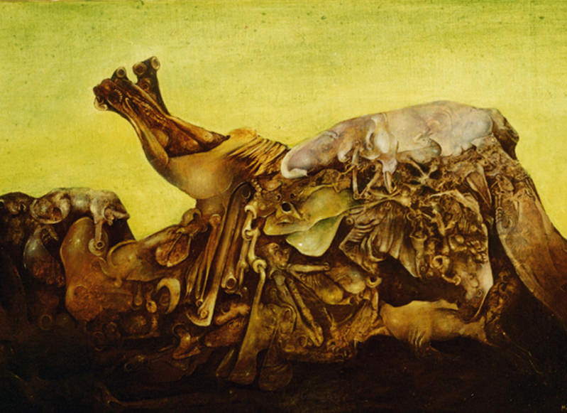 Fundstelle für Zoologen, 1970, 32 x 50 cm